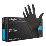 Manusi nitril nepudrate Nitrylex negru 100buc