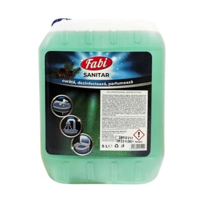 Detergent sanitar dezinfectant pentru baie, Fabi, 5L
