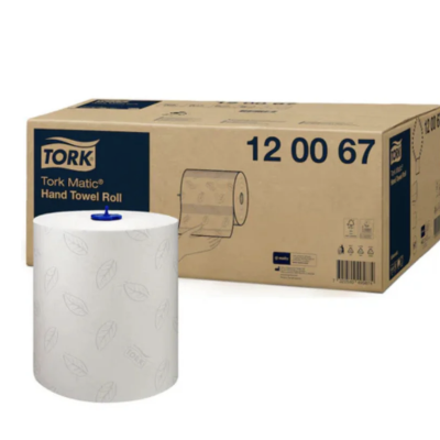 Prosoape pentru mâini, Tork, Matic® Advanced, rolă, albe, 2 straturi, 150m/rolă (6 role/bax) H1 - 120067