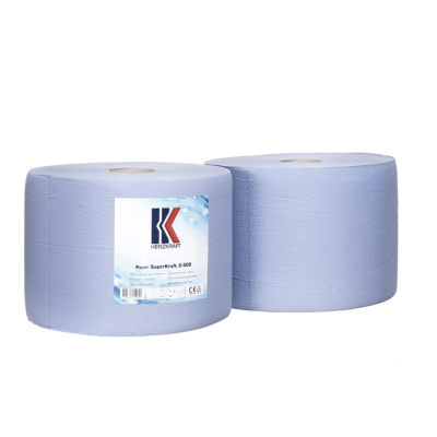 Set 2 role hartie, Herzkraft 55940, 1000 servetele / rola, 2 straturi
